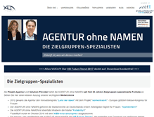 Tablet Screenshot of agenturohnenamen.de